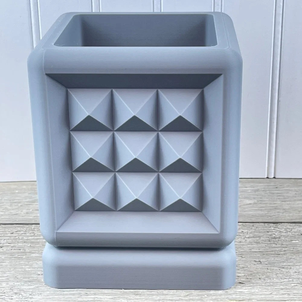 The Nova Square Planter, Flower Pot, Planter with Tray, Succulent, 4” Opening